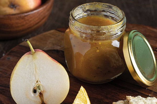 Confiture de poires aux fruits secs